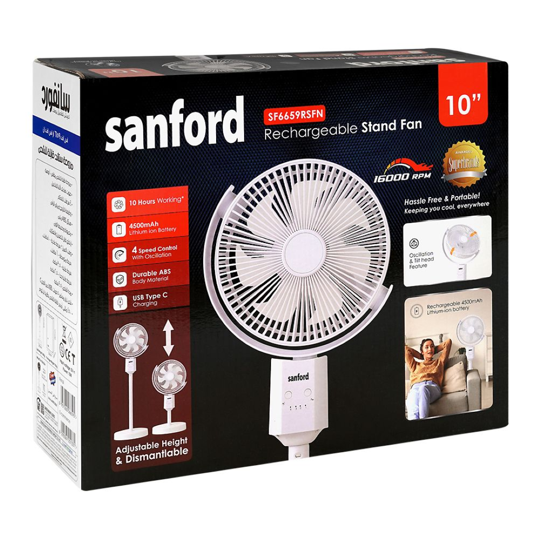 SANFORD STAND FAN RC 10'' SF6659RSFN